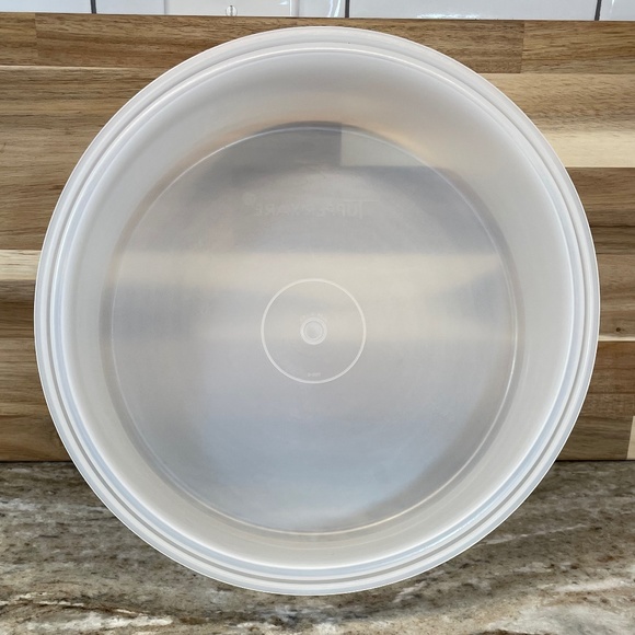 Tupperware White Pie Taker #719 & White Divided Tray #405 & 1 Clear Handle VTG - Picture 7 of 14